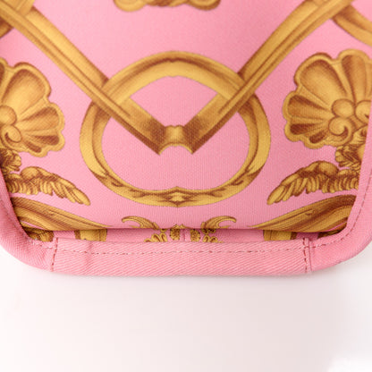 Versace Canvas Baroque Print Medusa Small Tote Pink 12 of 13