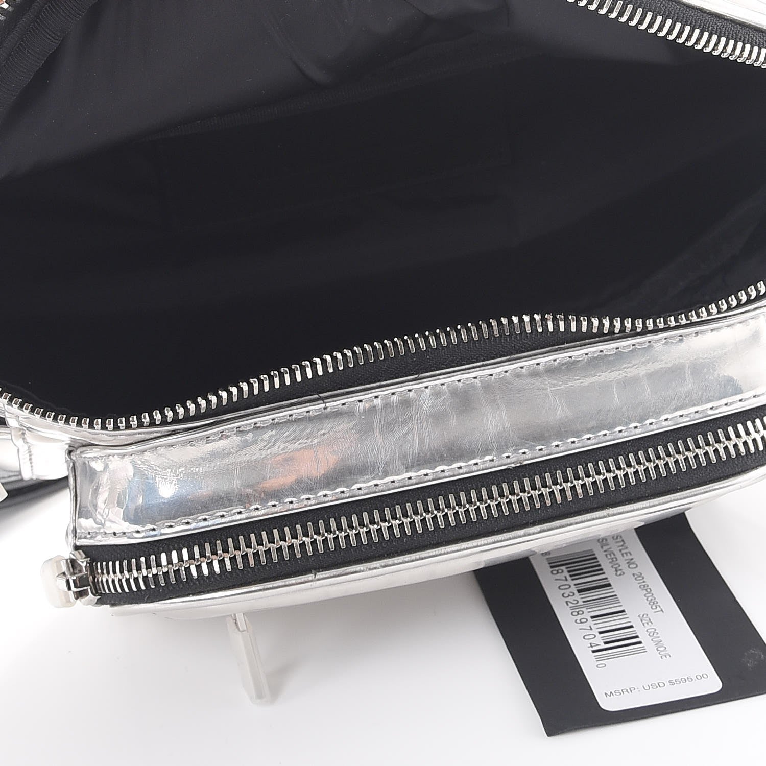 Alexander Wang Mirror Mini Attica Chain Fanny Pack Belt Bag Silver 6 of 10