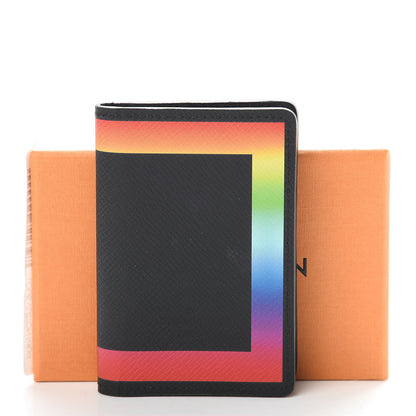 Louis Vuitton Taiga Rainbow Pocket Organizer Black 7 of 7