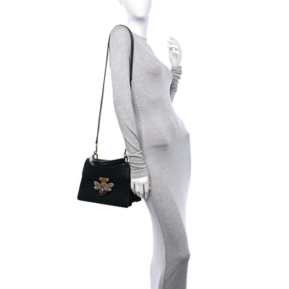 Gucci Calfskin Sylvie Web Small Queen Margaret Top Handle Bag Black 2 of 11