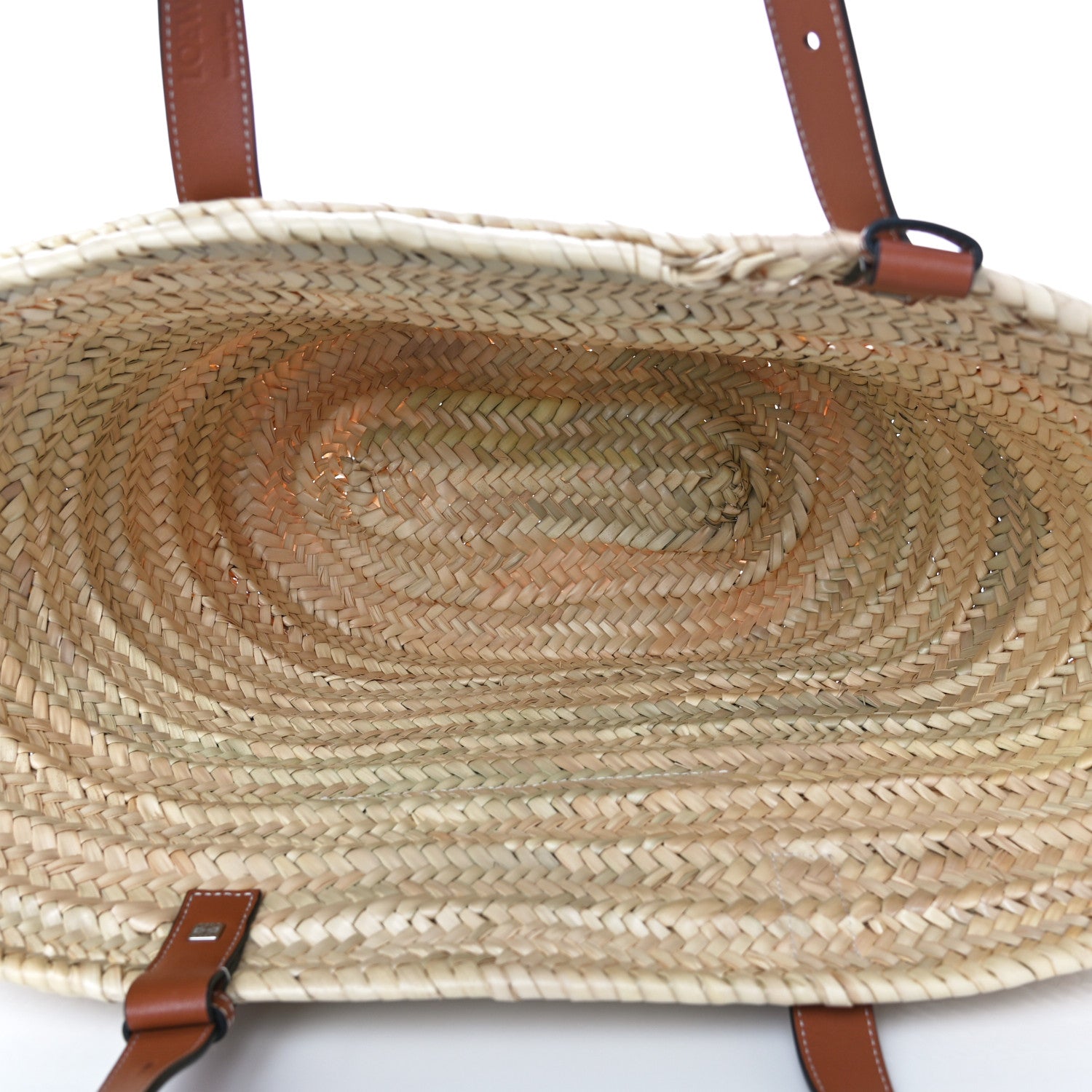 Loewe Raffia Large Basket Tote Bag Natural Tan 5 of 10