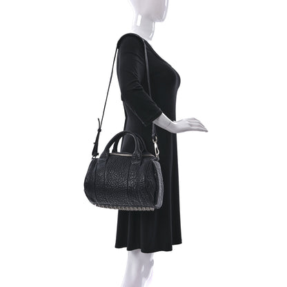 Alexander Wang Pebbled Lambskin Mini Rockie Navy Silver Hardware 2 of 8
