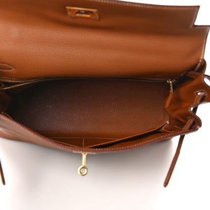 Hermes Togo Kelly Retourne 32 Gold 5 of 13