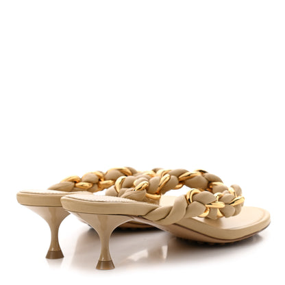 Bottega Veneta Nappa Dot Sandals 37 Cane Sugar 4 of 7