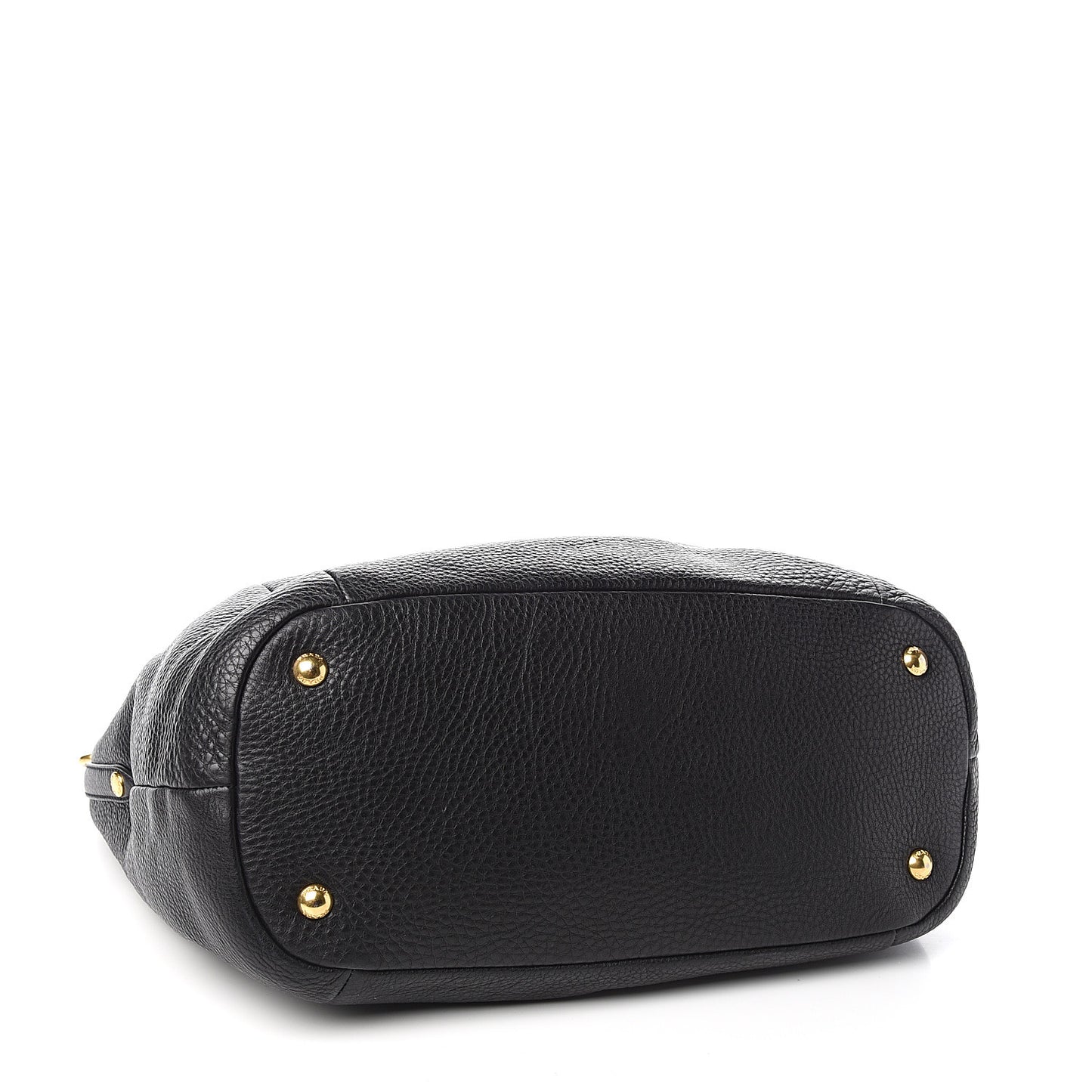 Vitello Daino Shoulder Bag Black