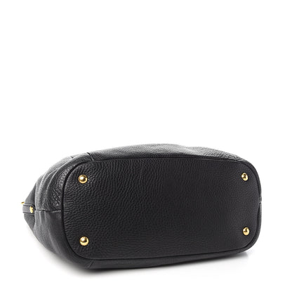 Prada Vitello Daino Shoulder Bag Black 3 of 9