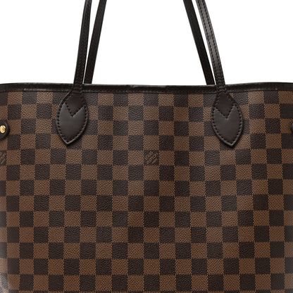 Louis Vuitton Damier Ebene Neo Neverfull MM Rose Ballerine 9 of 14
