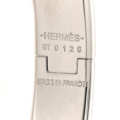 Hermes Enamel Narrow Clic Clac H Bracelet PM Gris Orage 4 of 4