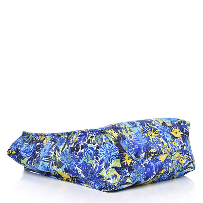 Prada Tessuto Nylon Saffiano Floral Print Tote Bluette Dis Primule 4 of 9