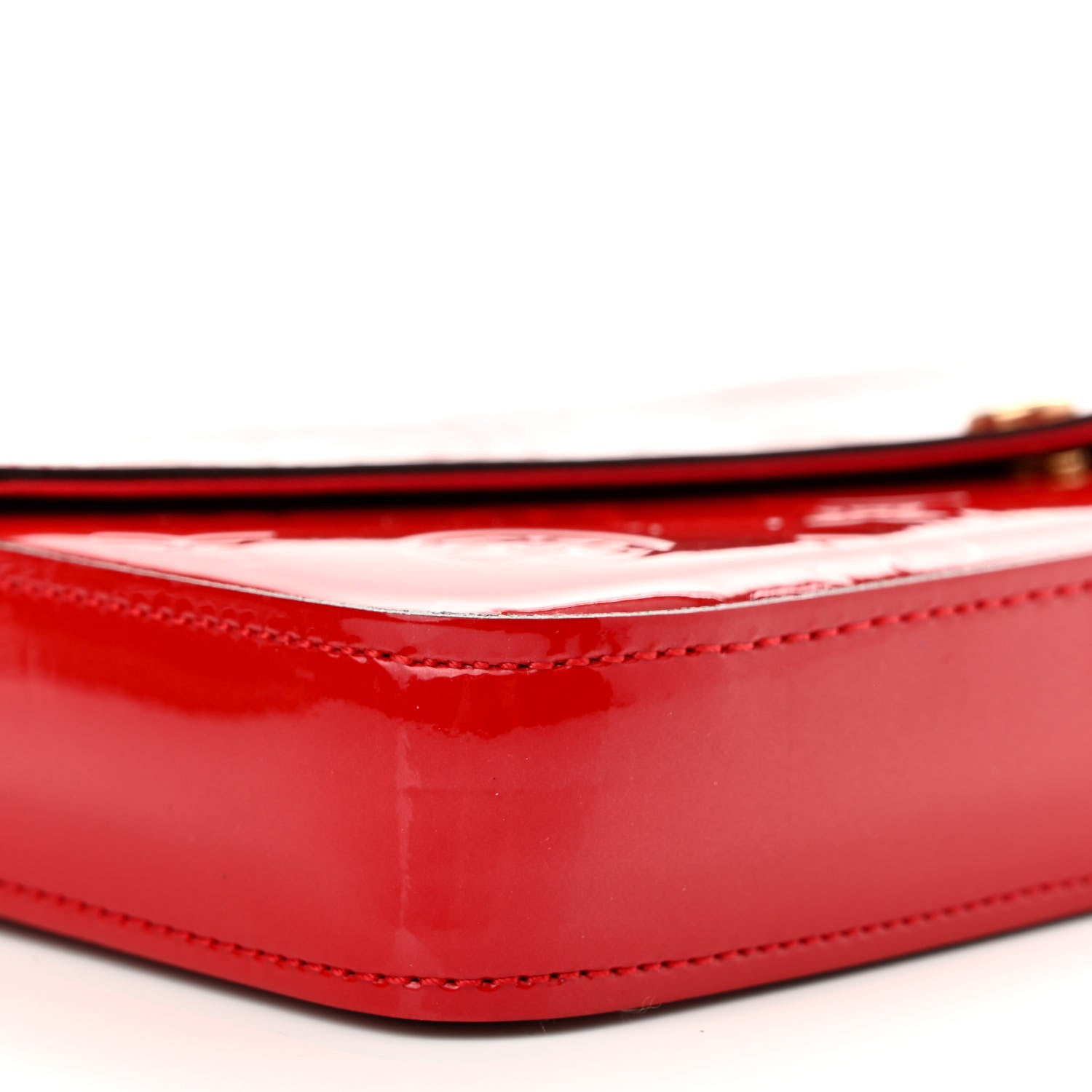 Louis Vuitton Vernis Felicie Pochette Chain Wallet Cherry 9 of 10