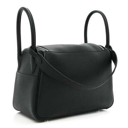 Hermes Taurillon Clemence Lindy 26 Black 3 of 8