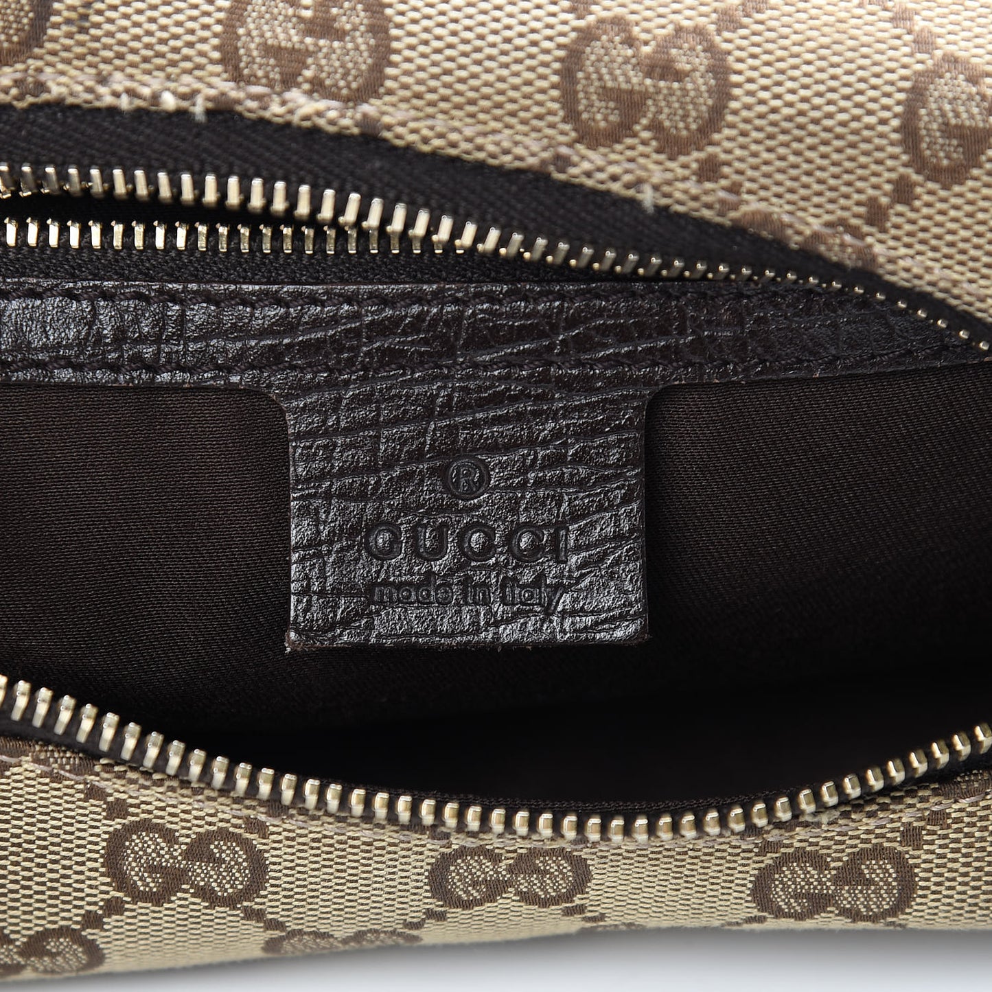 Monogram Medium Horsebit Chain Hobo Dark Brown