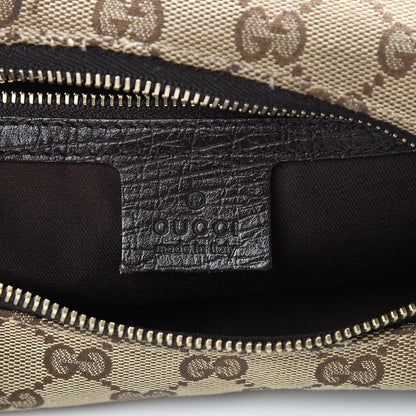 Gucci Monogram Medium Horsebit Chain Hobo Dark Brown 6 of 14