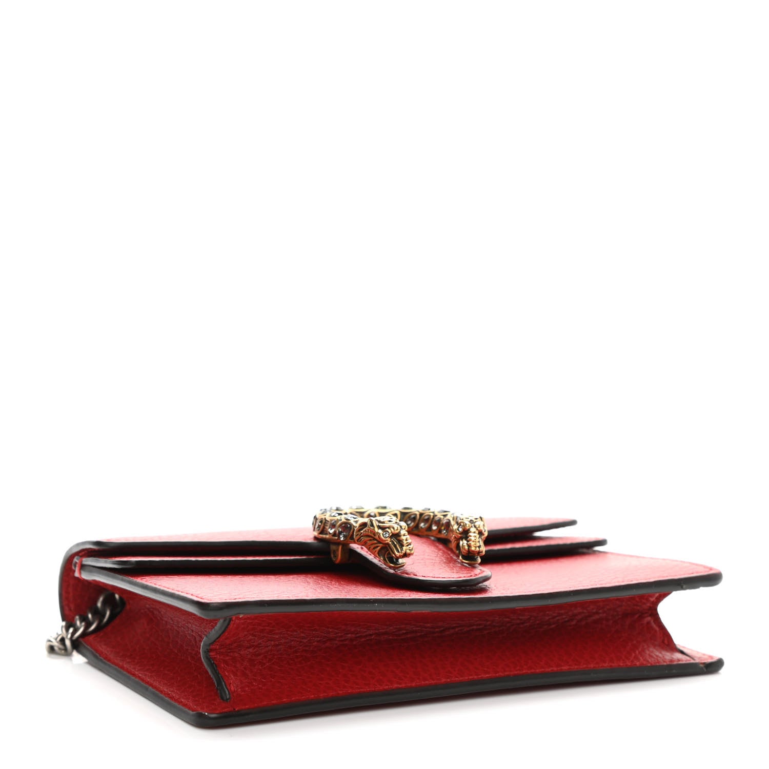 Gucci Calfskin Super Mini Dionysus Shoulder Bag Hibiscus Red 4 of 7