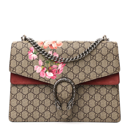 Gucci GG Supreme Monogram Blooms Medium Dionysus Shoulder Bag Beige Multicolor Dry Rose 1 of 12