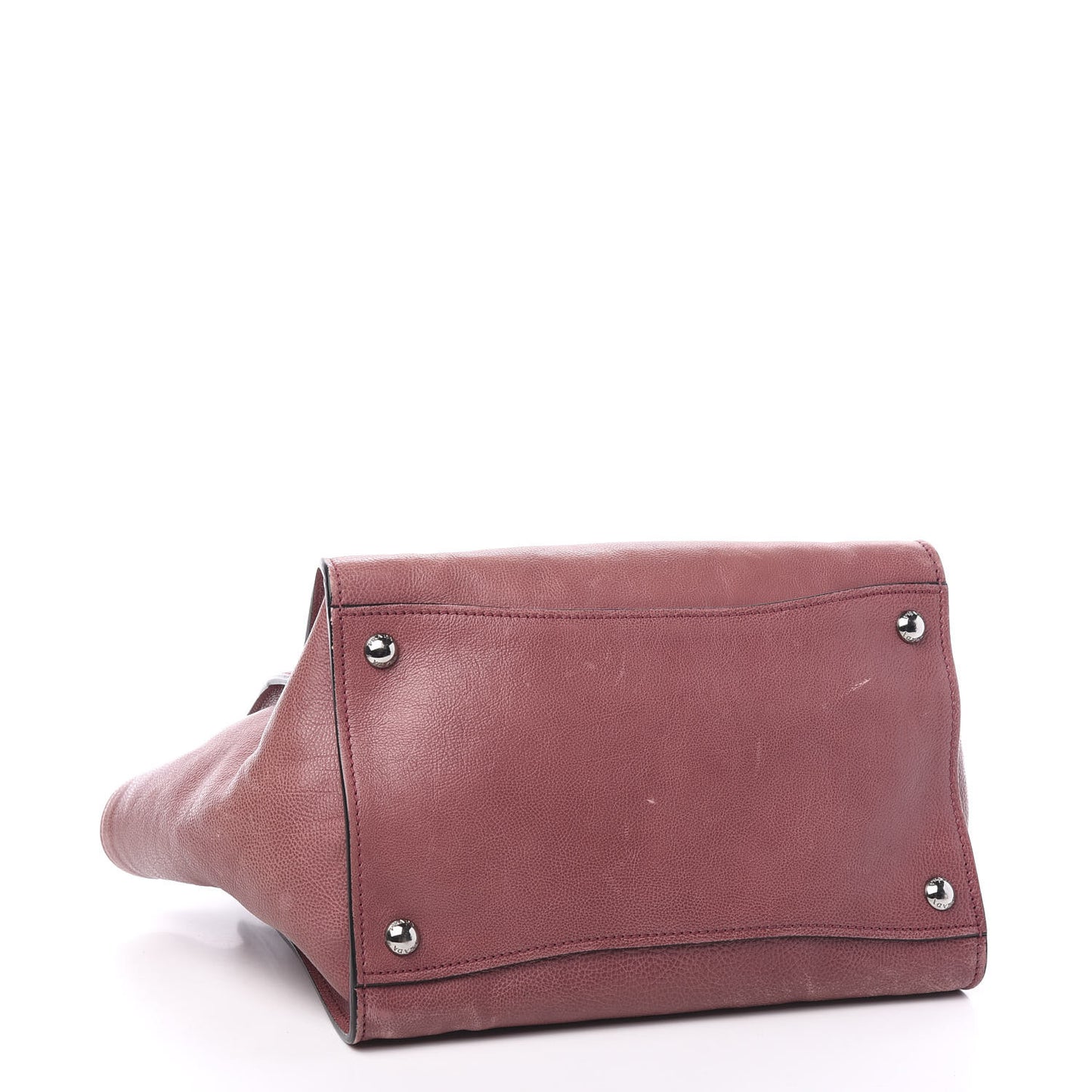 Glace Calf Small Twin Pocket Tote Pink