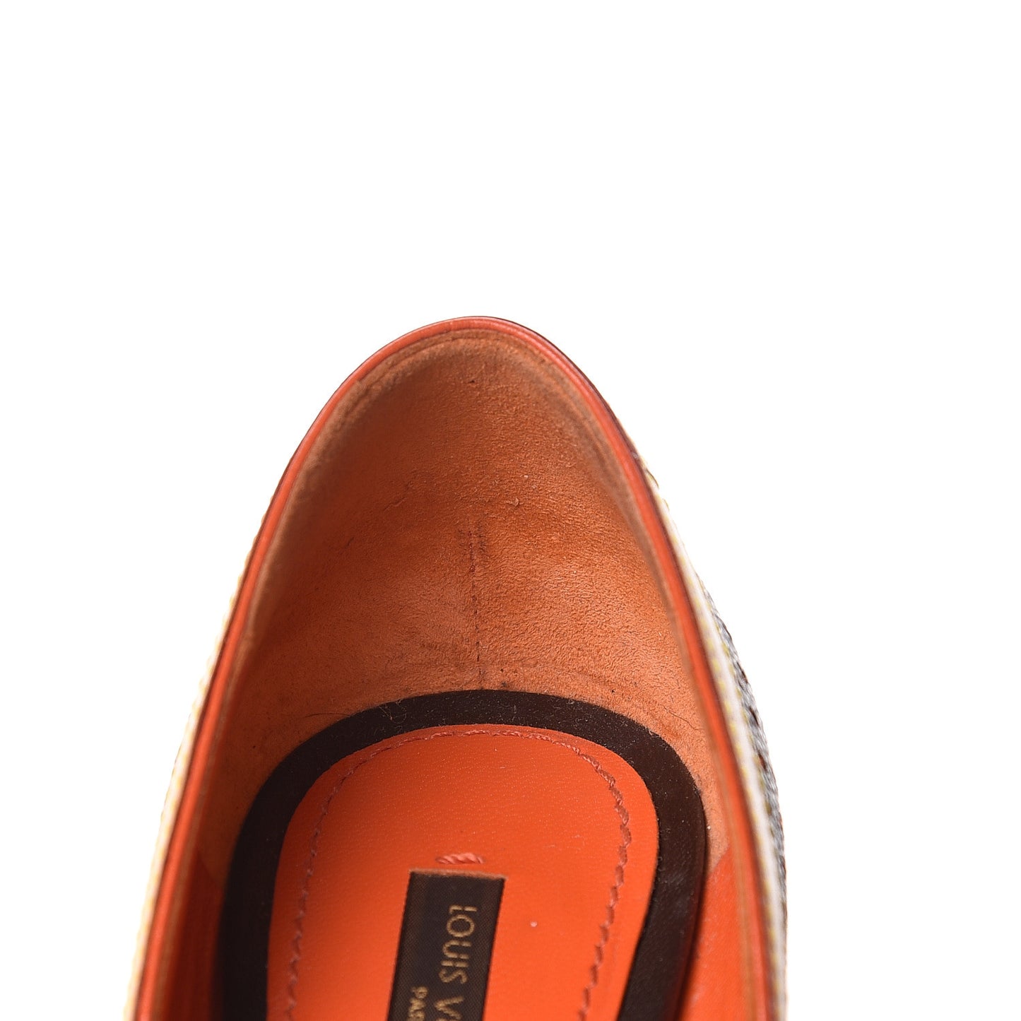 Monogram Perforated Pumps 37 Orange