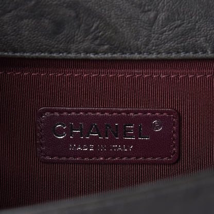Chanel Crumpled Lambskin Small Studded Boy Flap Dark Gray 6 of 11
