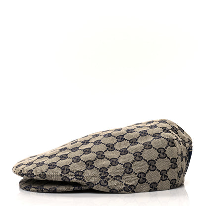 Gucci Monogram Flat Cap XS Navy 3 of 8
