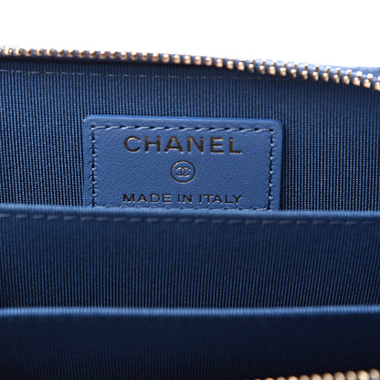 Chanel Patent Calfskin Printed Quilted Zip Coin Purse Multicolor 5 of 7