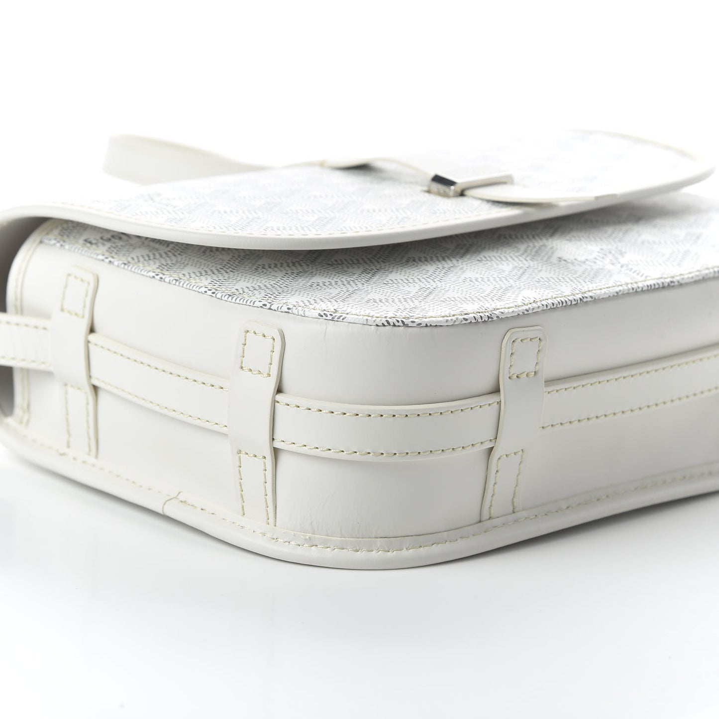 Goyardine Belvedere II PM Messenger Bag White