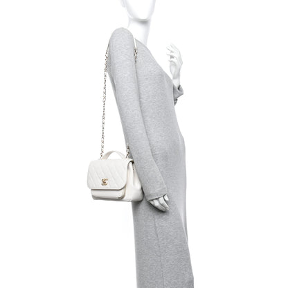 Chanel Caviar Quilted Medium Business Affinity Flap White 2 of 15