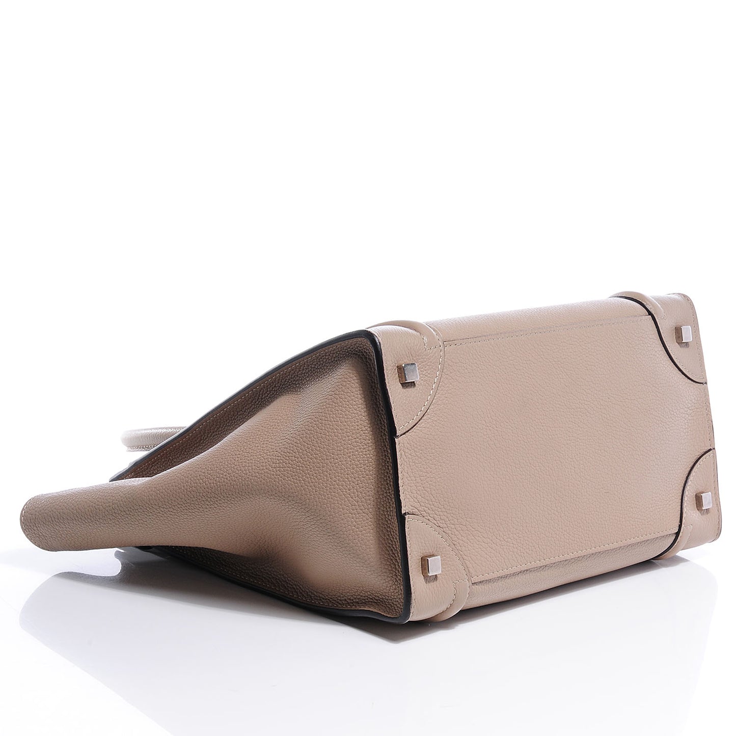 Drummed Calfskin Mini Luggage Dune