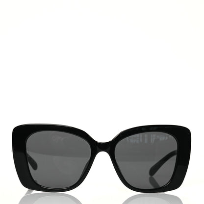 Chanel Acetate Strass Square Sunglasses 5422-B-A Black White 2 of 9