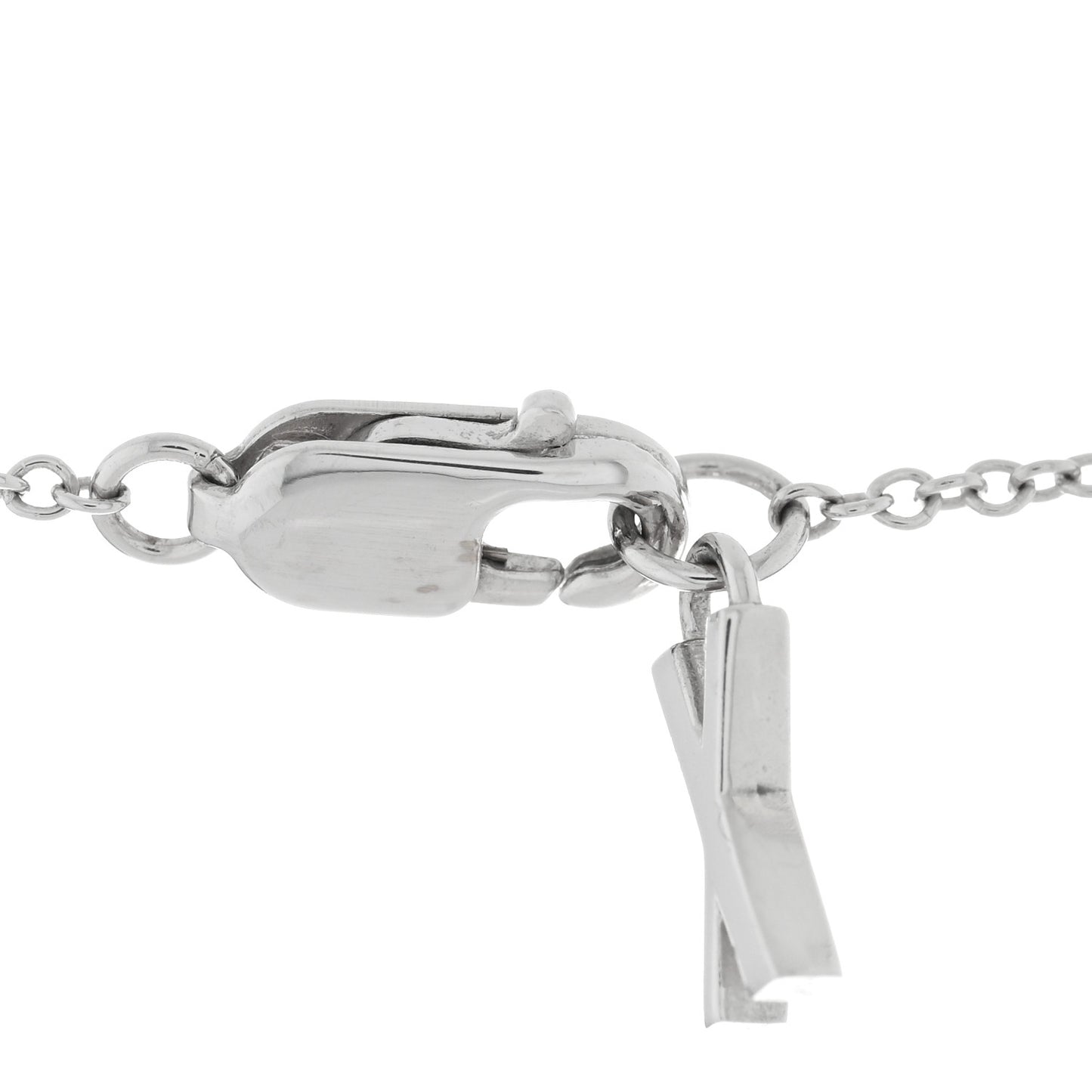18K White Gold Interlocking Atlas Open Pendant Necklace