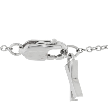Tiffany 18K White Gold Interlocking Atlas Open Pendant Necklace 4 of 6