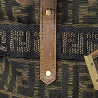 Fendi Zucca FF Top Handle Shoulder Bag Tobacco 15 of 16