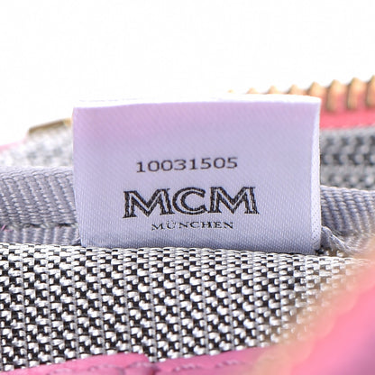 MCM Visetos Side Stud X-Mini Stark Backpack Pink 7 of 13