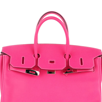Hermes Epsom Candy Birkin 35 Rose Tyrien Rubis 13 of 27