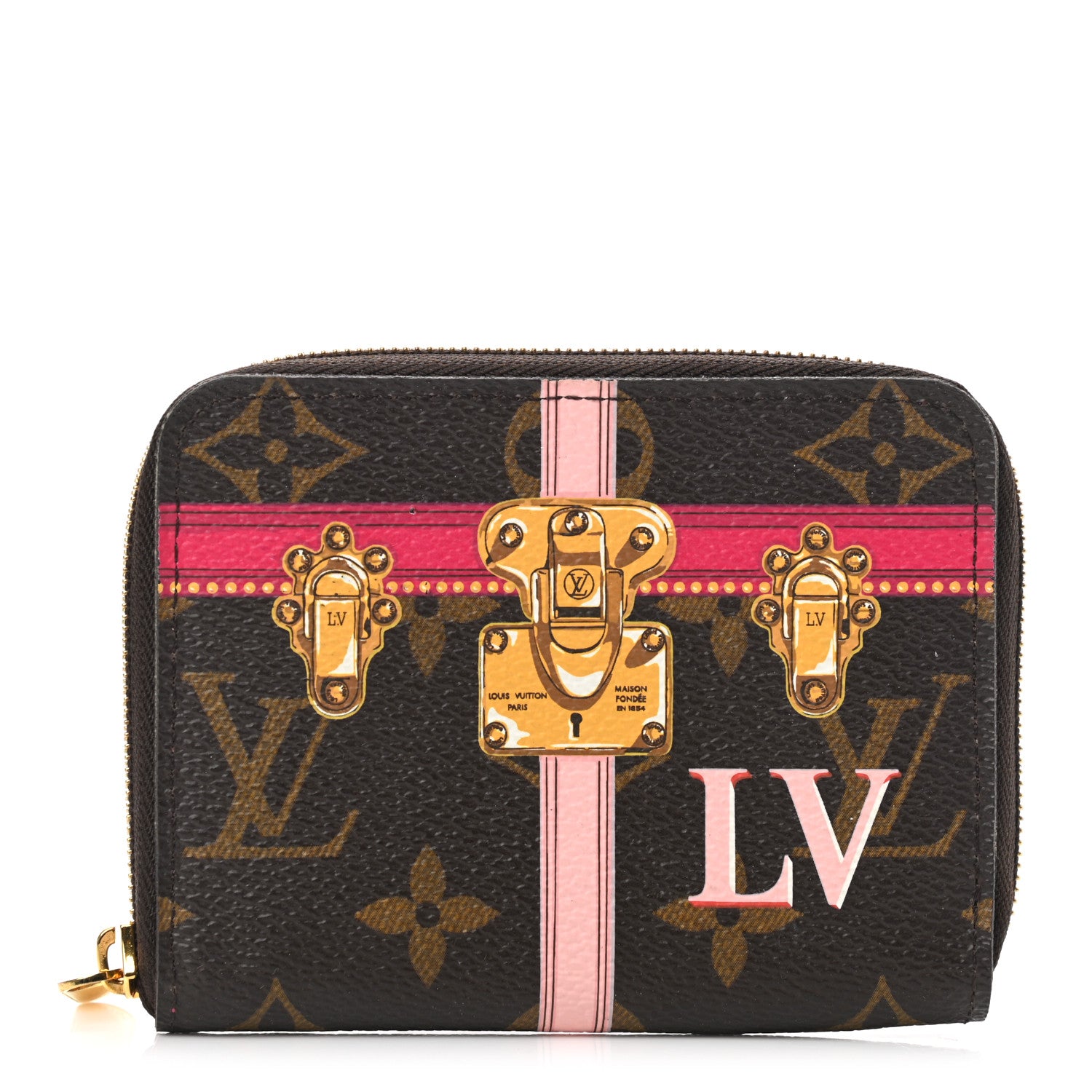 Louis Vuitton Monogram Summer Trunks Zippy Coin Purse 1 of 7