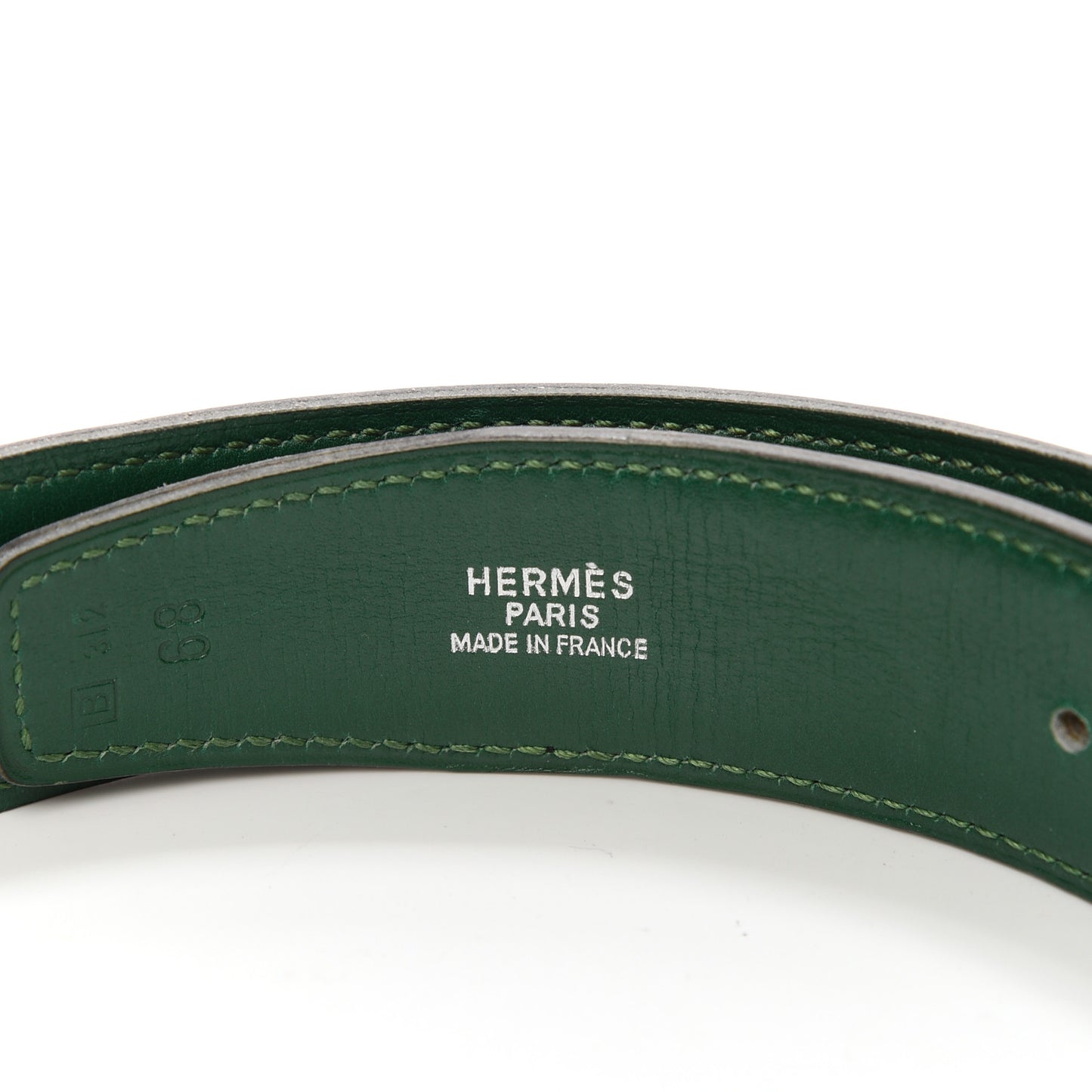 Box 32mm H Belt Black Vert Clair
