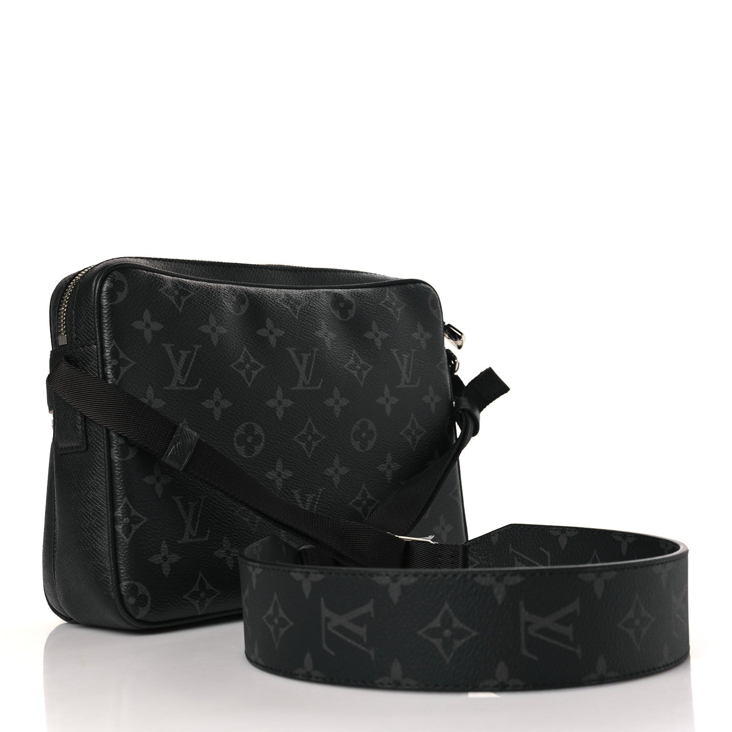 Louis Vuitton Taiga Monogram Eclipse Outdoor Messenger Black 3 of 9
