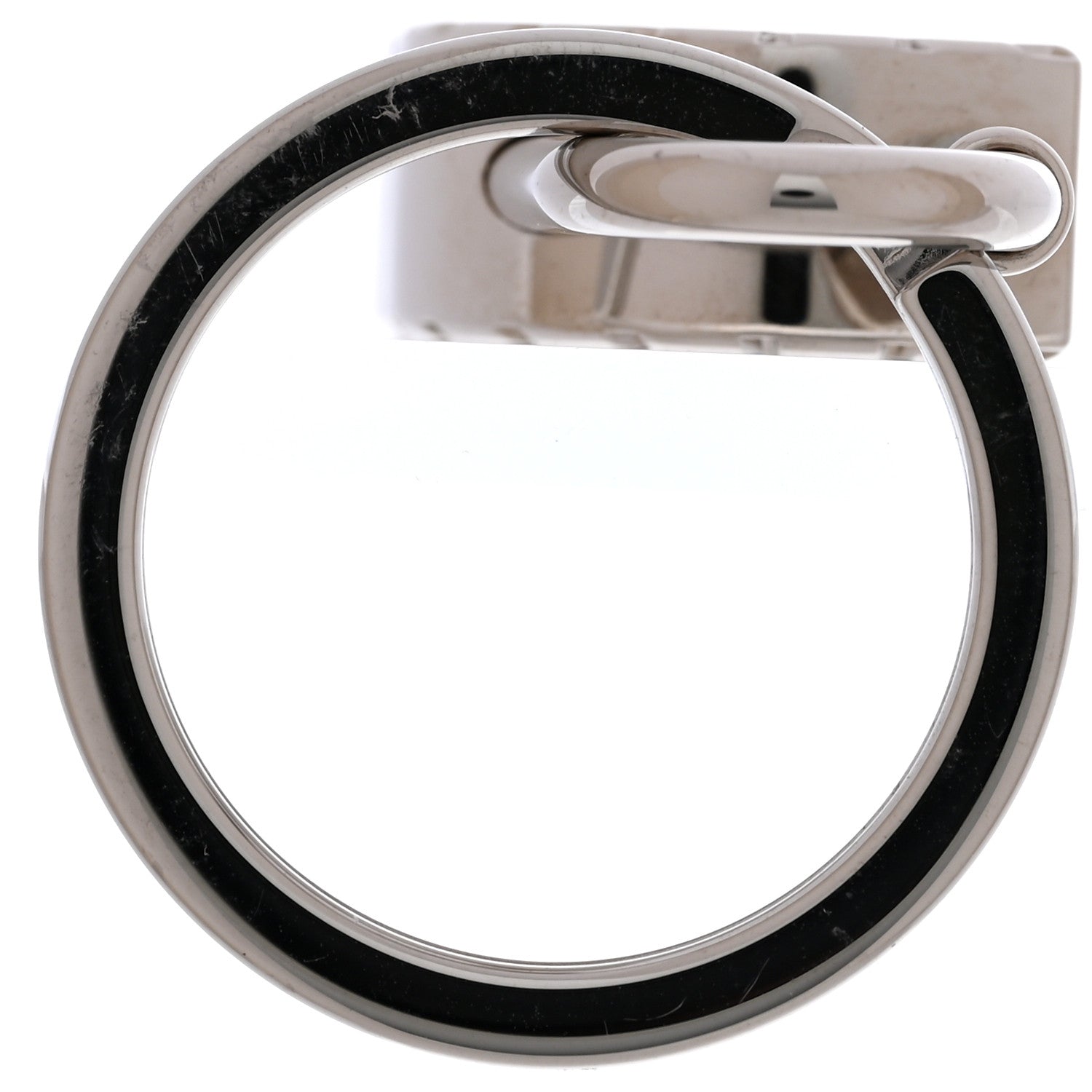 Hermes Palladium Cadenas Horse Key Ring 4 of 5