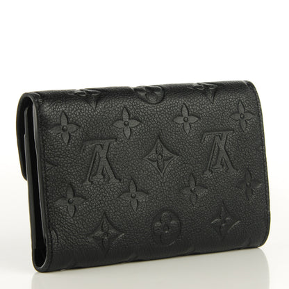 Louis Vuitton Empreinte Compact Curieuse Wallet Black 3 of 7