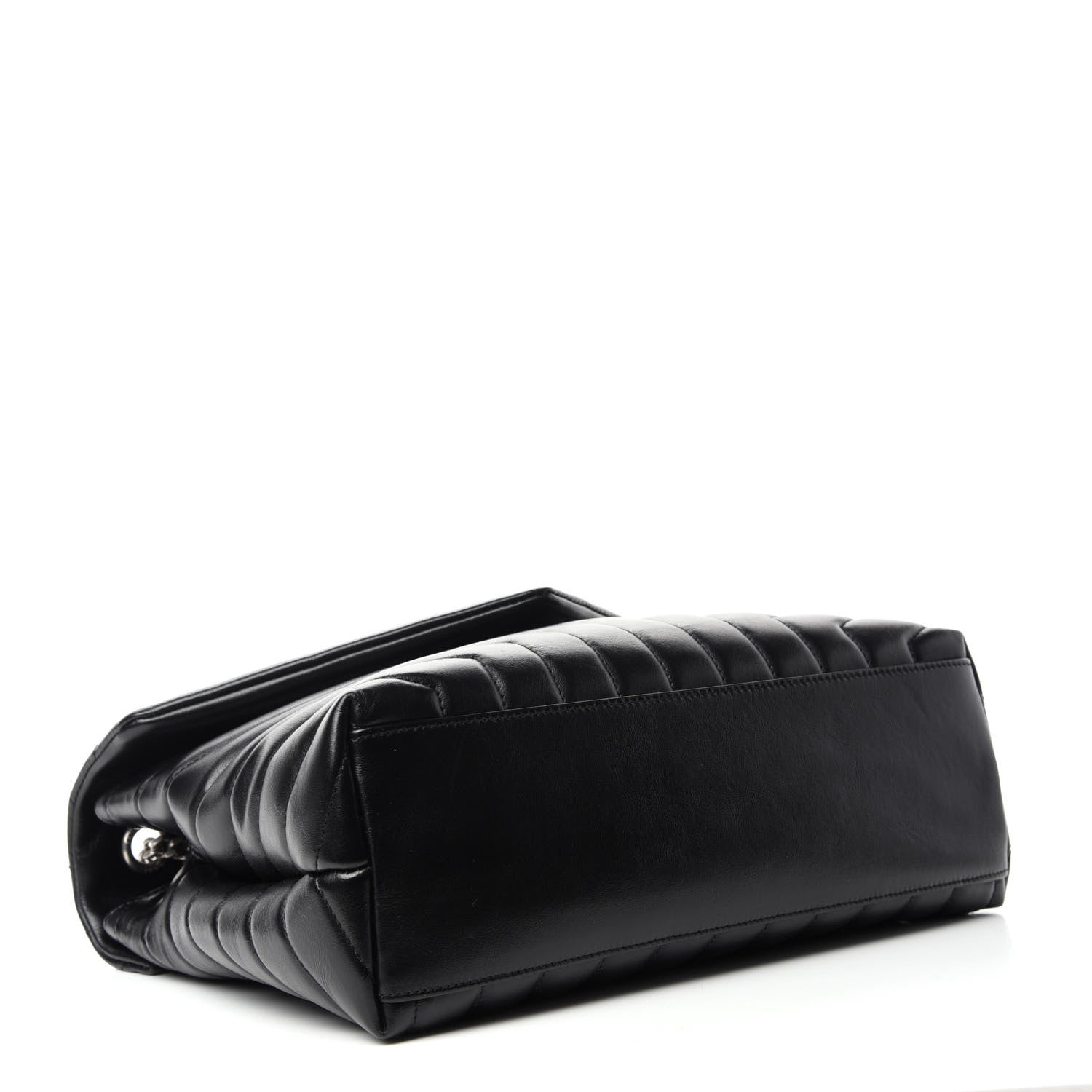 Saint Laurent Calfskin Y Quilted Monogram Medium Loulou Chain Satchel Black 4 of 11