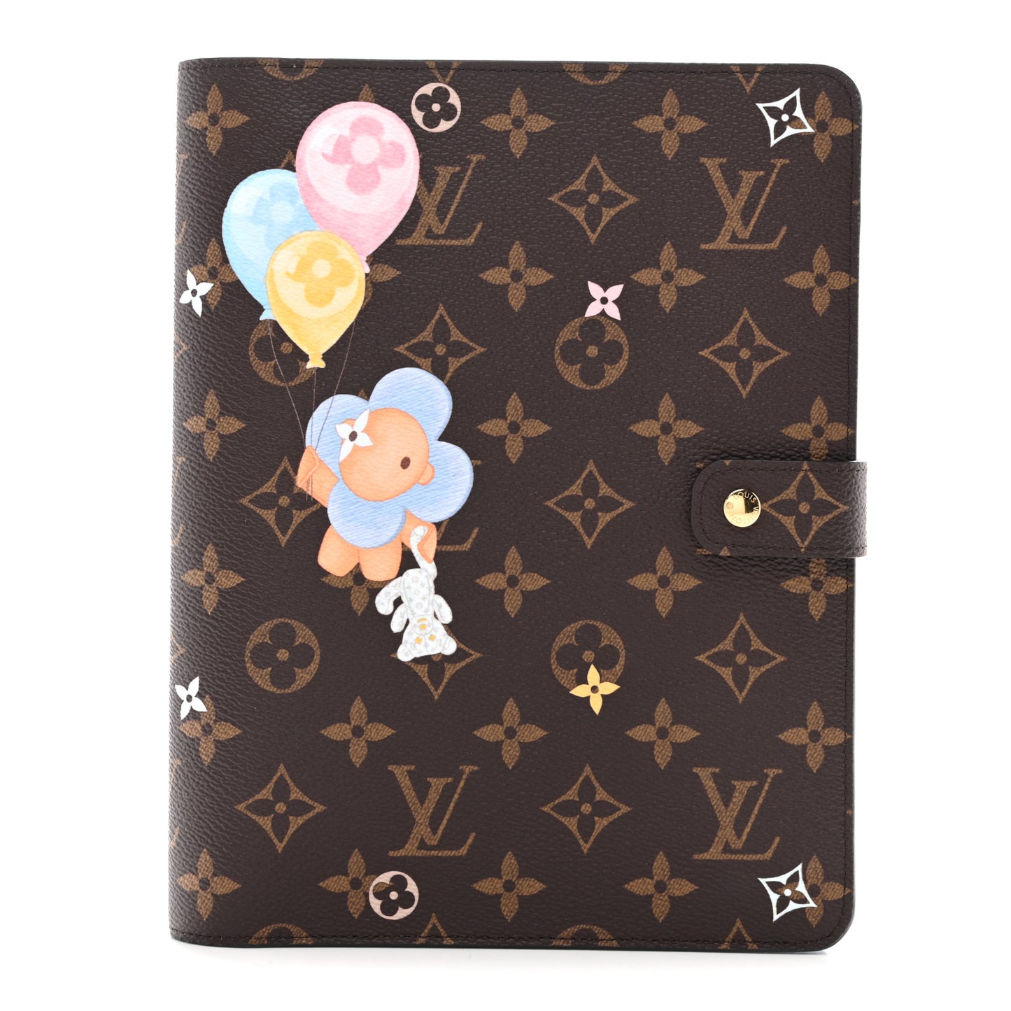 Monogram Triplets Desk Agenda Cover MM