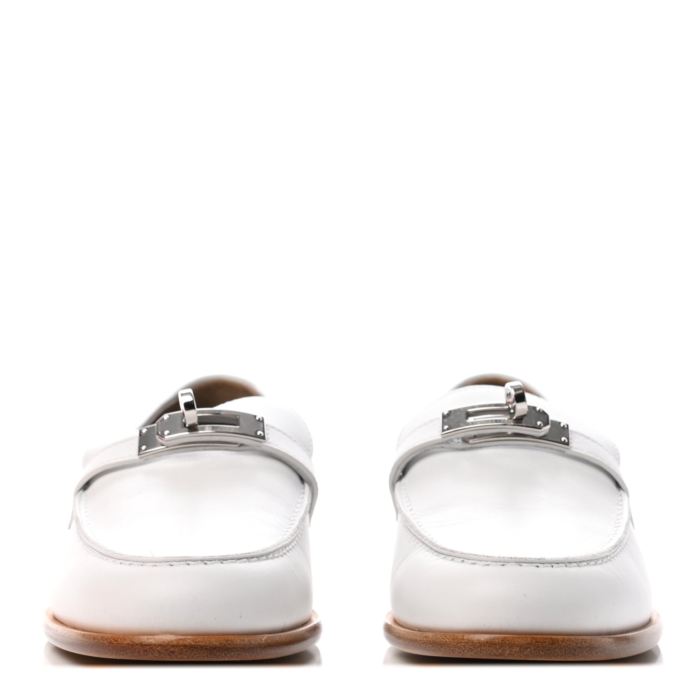 Calfskin Womens Destin Loafer 37 White