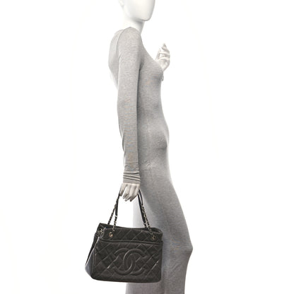 Chanel Caviar Timeless CC Soft Tote Dark Grey 2 of 11