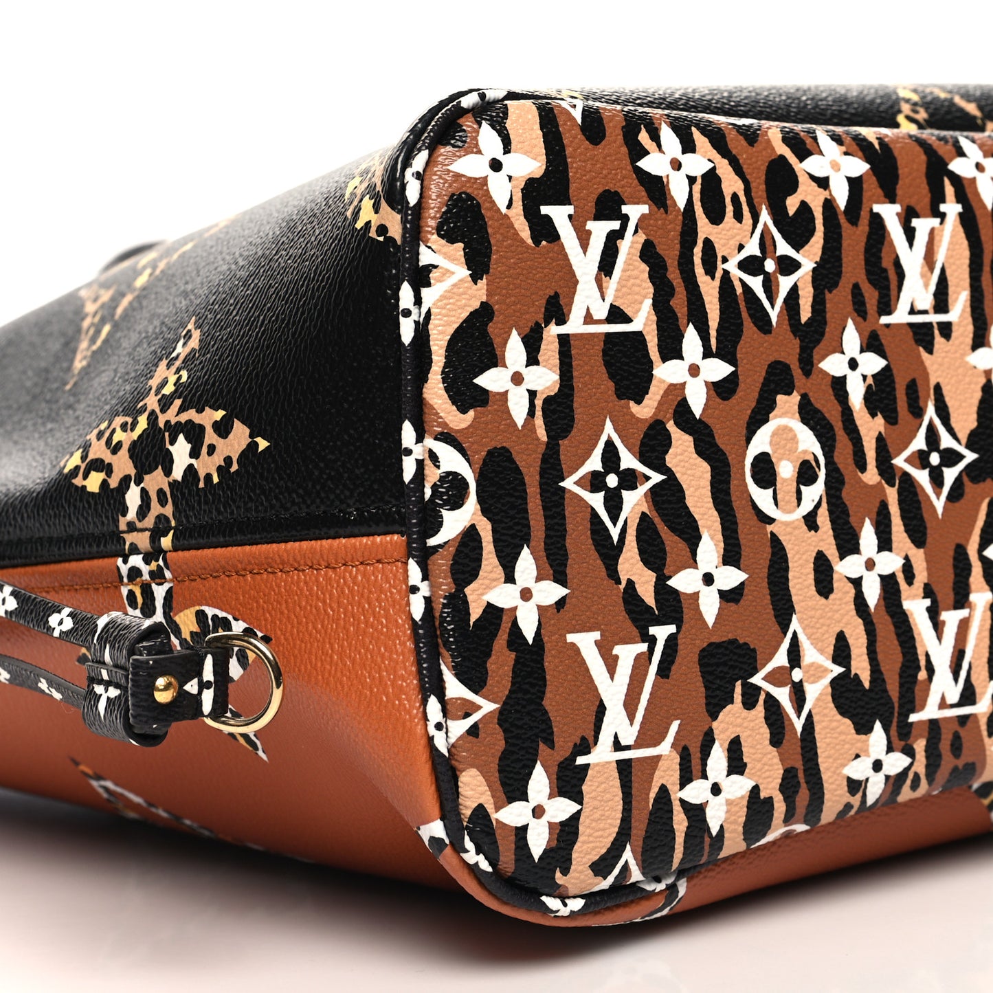 Monogram Giant Jungle Neverfull MM Black