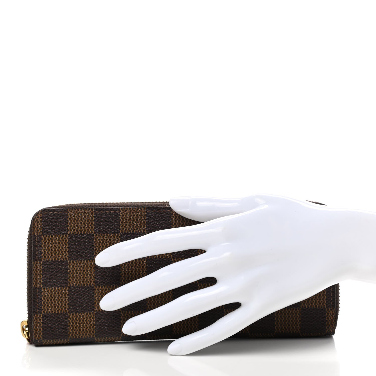 Louis Vuitton Damier Ebene Clemence Wallet Cherry 2 of 8