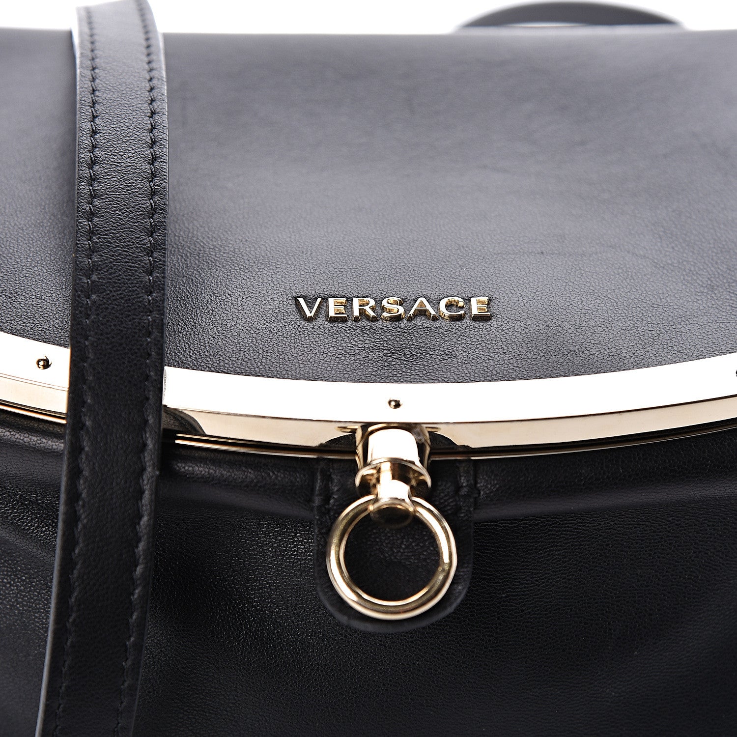 Versace Nappa Crossbody Bag Black 8 of 10
