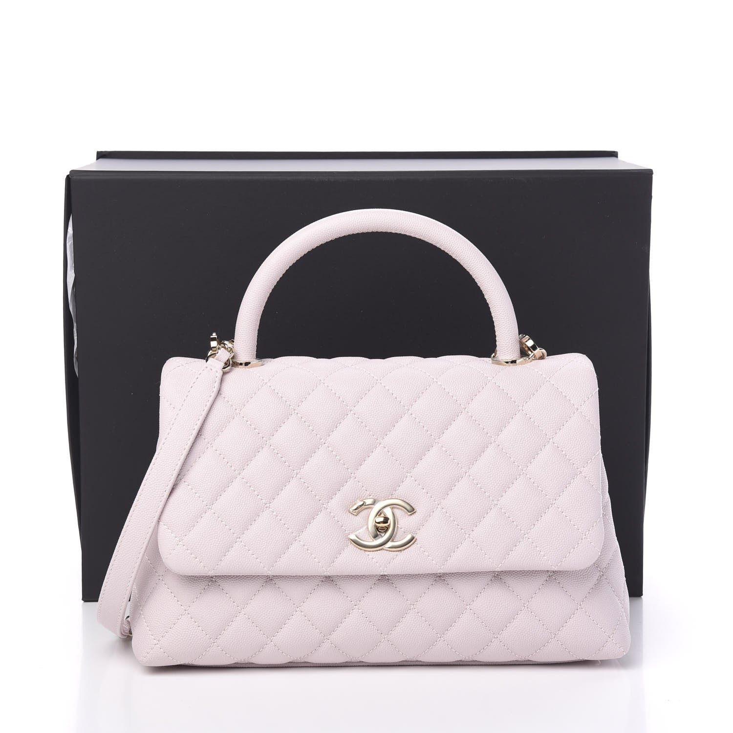 Chanel Caviar Quilted Small Coco Handle Flap Lilas Lilac 10 of 10