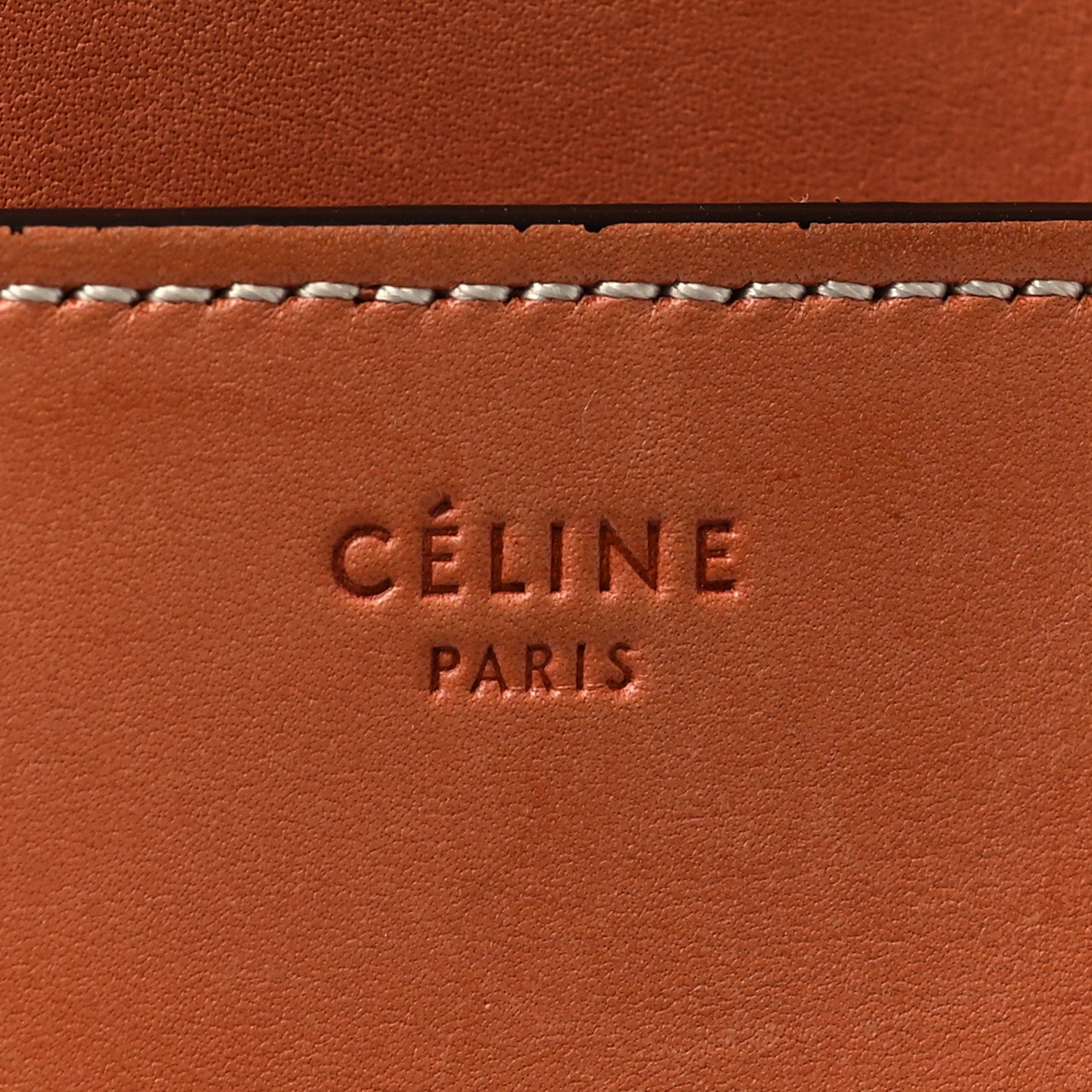 Celine Natural Calfskin Sangle Bucket Bag Terracotta 9 of 10