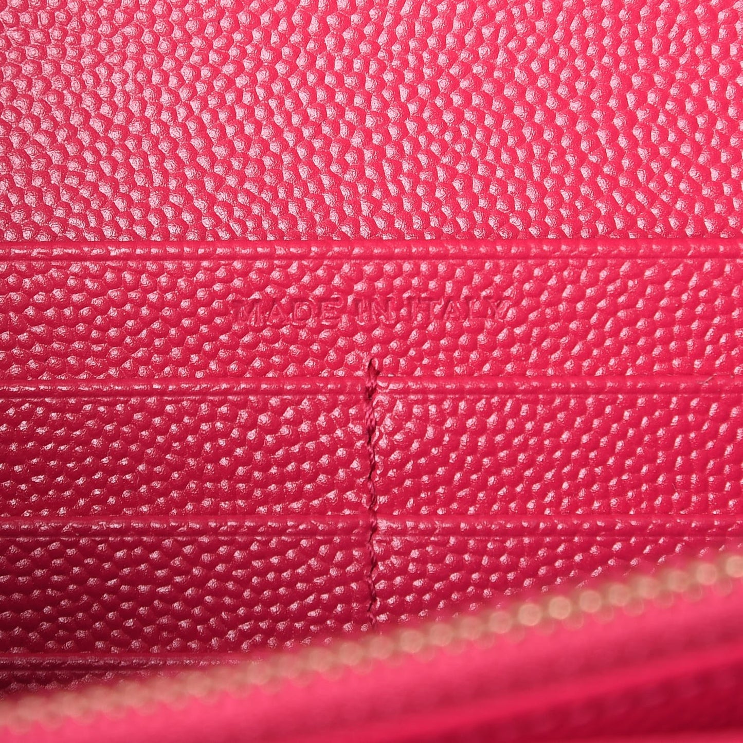 Grain De Poudre Matelasse Chevron Monogram Wallet Bubblegum