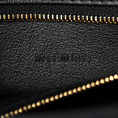 Balenciaga Shiny Calfskin Crocodile Embossed Small Hourglass Top Handle Bag Black 6 of 10