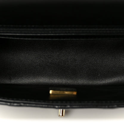 Chanel Lambskin Quilted Mini Square Flap Black 4 of 11
